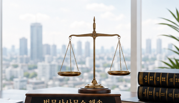 차분하게 마련된 법률 상담 공간